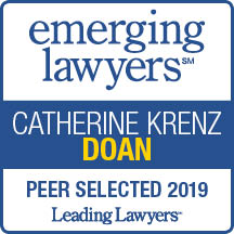 Krenz Doan 2019 Emerging Lawyer badge